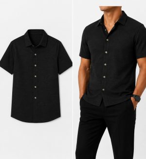 Classic Black Casual Shirt