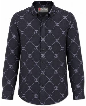 Charcoal Signature Print Shirt