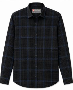Midnight Windowpane Casual Shirt