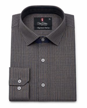 Charcoal Textured Casual Shirt