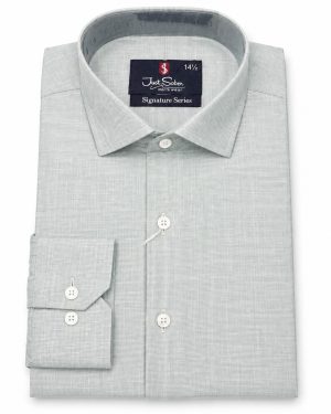 Light Grey Textured Casual Shirt