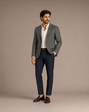 Olive Grey Casual Coat