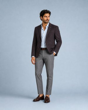 Deep Brown Casual Coat